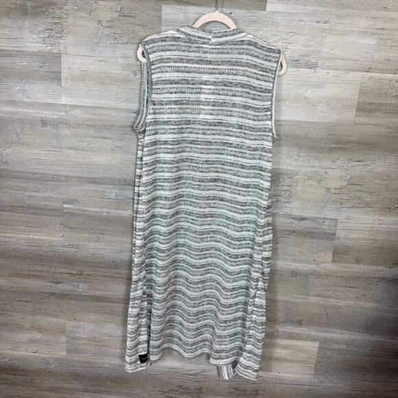Calvin Klein Striped Longline Cardigan - Picture 3 of 5